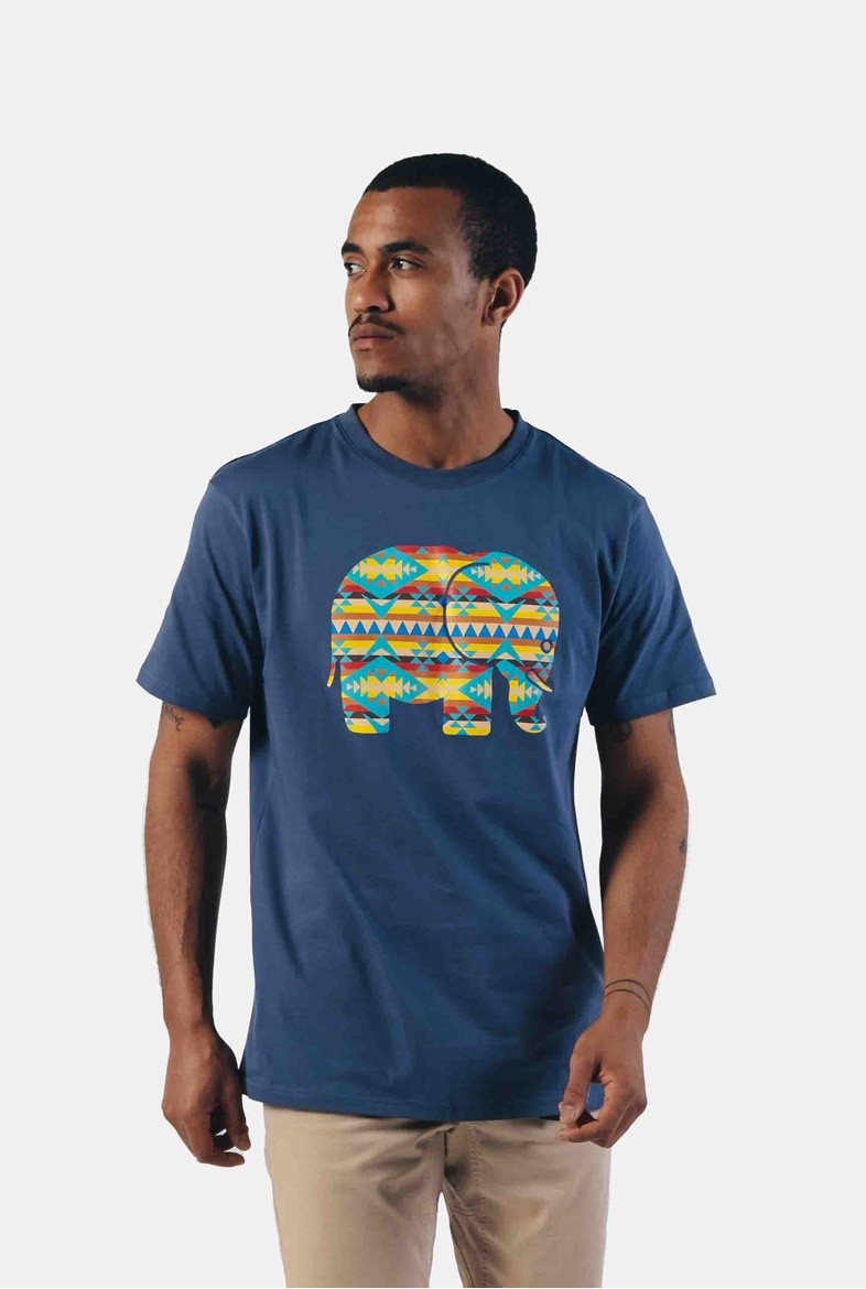 NAVAJO ORGANIC CLASSIC | trendsplant | veganes T-Shirt | Blue