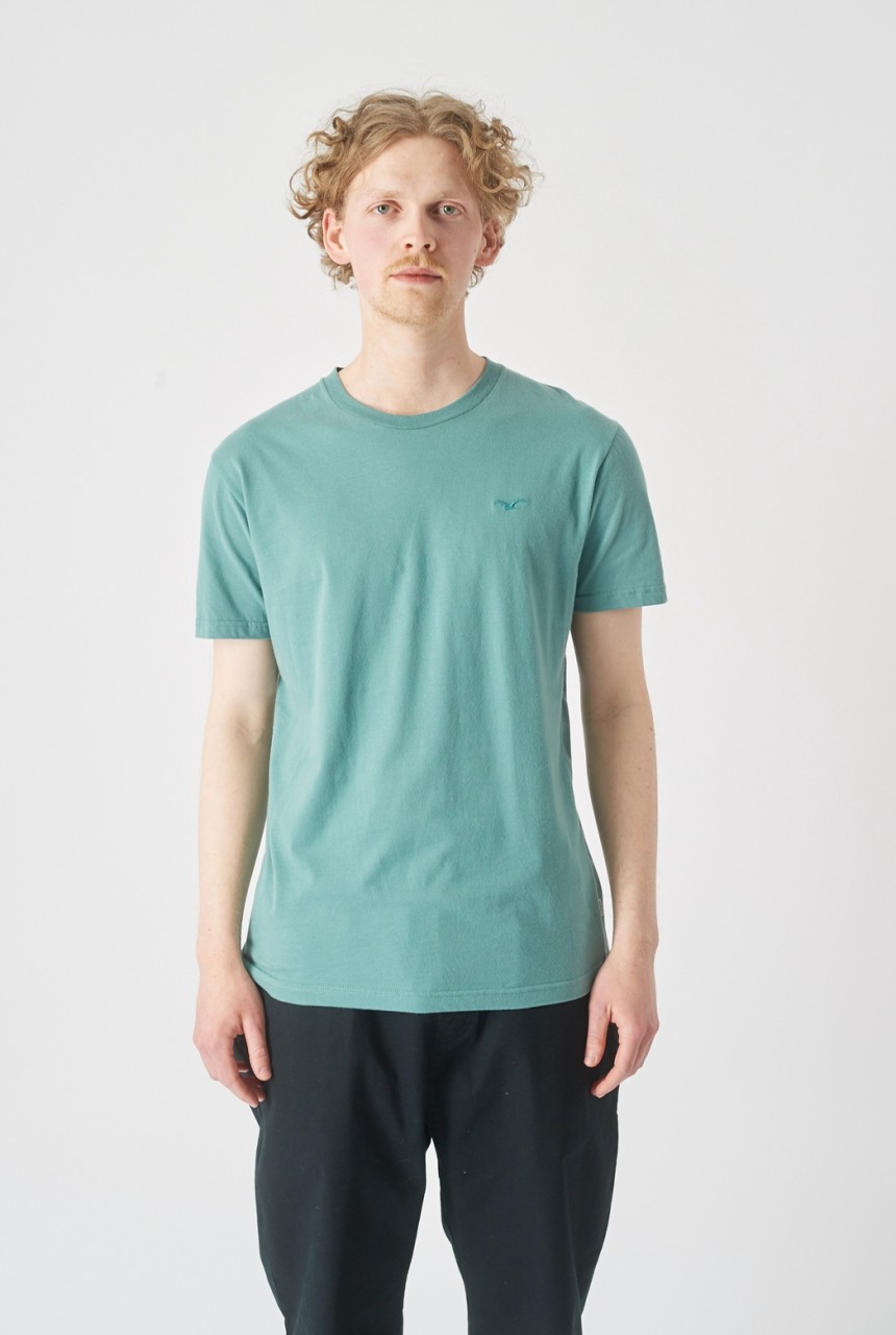 Cleptomanicx veganes T-Shirt BASIC TEE LIGULL REGULAR in blau | Le Shop  Vegan - vegane Mode und Accessoires